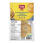 Schar Gluten-Free Hamburger Buns - Non GMO, Egg Free, Dairy Free, Preservative Free, Pack of 4 Rolls x 75g