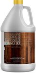 Deck Cleaner 4018 - Wood Cleaner & Outdoor Furniture Wood Brightener - Liquid Cleaner for House Exterior, Heavy-Duty Cleaning Products & Wood Rejuvenation for Deck, Fence, & Furniture 1 Gallon