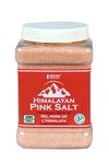 Indo Bio Organics 2.2kg Himalayan Pink Salt, Supreme Quality Salt, Fine Grain Salt With 80+ Nutrients & Minerals, Pure & GMO-Free, Rock Salt For Multiple Uses, Pink Sea Salt In A Jar (5 lbs)