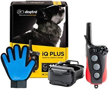 Dogtra Extreme Consumer Products IQ Plus Training Collar with Remote - Pet Smart Collar for Dogs - 1/4 Mile Signal Range - Includes Soft Silicone Pet Grooming Glove
