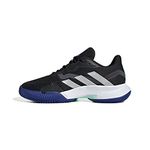 adidas Women's CourtJam Control Clay Tennis Shoes Sneaker, Core Black/Silver Metallic/Mint, 5 UK