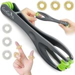 EcoEarth Finger & Hand Massager Set - 1 Dual-Sided Massage Roller, 6 Finger Massage Rings - Deep Tissue Comfort & Acupressure Therapy Tools for Arthritis, Carpal Tunnel, Stress & Pain Relief