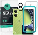 IBYWIND Screen Protector For OnePlus Nord CE 3 Lite 5G（6.72 Inches）,2 Pack 9H Tempered Glass+1 Pack Metal Camera Len Protector+1 Back Film,HD Clear,Bubble Free,Easy Install,Fingerprint Compatible