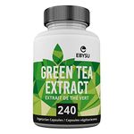 EBYSU Green Tea Extract (240 Day Supply) with EGCG – Antioxidant Supplement – 500mg Capsules – Green Tea Extract Pills for Maintenance of Good Health – Made from Camellia Sinensis Leaf – Vegetarian