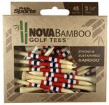 PrideSports 3-1/4" Nova Bamboo Tees Red/White/Blue Stripe