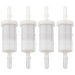 879885Q 4 PCS Boat Outboard Motor In-line Fuel Filter Fits Mercury and Mariner 4-Stroke Boat Outboard Motor In-line Replaces 35-879885T 35-879885Q Sierra 18-7718