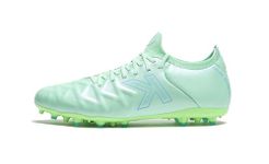 KELME Soccer Cleats Calfskin Leather Men's and Women's - Soccer Shoes Outdoor/Indoor Unisex Adult Sizes - Artificial Grass AG, Mint Green, 9.5