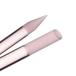 Bona Fide Beauty Czech glass Cuticle Pusher, 1Pc Pink Manicure Stick for Gentle Cuticle Remover. Durable Dual-Sided Reusable Glass Cuticle Stick