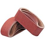 18 Pack 3 x 21 Sanding Belt -3 Each of 40 80 120 150 240 400 Grits- Aluminum Oxide Sandpaper Sander Belt for Portable Belt Sander (3x21 inch)