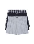 Calvin Klein Men's Cotton Classics 3-Pack Boxer, Tide/Morgan Plaid, Tide/Montague Stripe, Tide, L, Tide/Morgan Plaid, Tide/Montague Stripe, Tide, Large