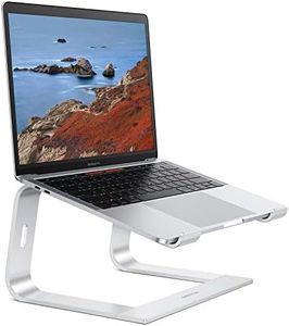 Laptop Stand, OMOTON Detachable Laptop Mount, Aluminum Laptop Holder Stand for Desk, Compatible with MacBook Air/Pro, Dell, HP, Lenovo and All Laptops (11-16 inch), Silver