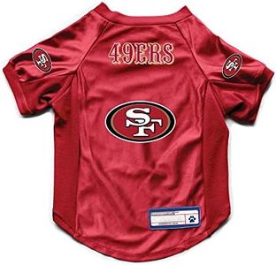 Littlearth San Francisco 49ers NFL Stretch Pet Jerseys for Big Dogs