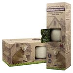 Moss Creek - Wool Dryer Balls - Reusable Dryer Balls for Laundry, Eco-Friendly Anti Static Fabric Softener Balls, 3 XL Wool Dryer Balls, 1 Pack, White