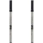 Cross 8523 Original Refill for Gel Ink Rollerball Pen, Medium Point, Suitable for Selectip Pens, 2 Pack, Black