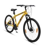 XCi Swagger Pro Mountain Bike | 26-Inch Tyres | 21-Speed Shimano Gears | Front Suspension | Mechanical Disc Brakes | Youth 12+ Years |17-Inch Ultra Light Steel Frame | Yellow Black