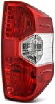 AUTOSAVER88 Tail Light Assembly Compatible with 14 15 16 17 18 19 20 21 2014-2021 Tundra, Red Clear OE Replacement Taillights - Passenger Side