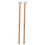 2Pcs Timpani Mallet Timpani Stick Snare Drum Mallet with Felt Head for Marching Band Snare Drum Performance Accessory Musical Instrument Accessories