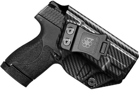 Amberide S&W M&P Shield IWB Holster, Kydex Concealed Carry Holster for Shield Plus / M2.0 / M1.0 3.1", No Optic/No Laser, Posi-Click Retention, Sweat Guard, Adjustable Cant (0–30°)