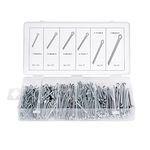 JMGO 555 Pcs Cotter Pins Assortment Kit with 6 Size Zinc Plated R Clips Retaining Pins, Heavy Duty Split Pins for Use on Hitch Pin Lock Systems