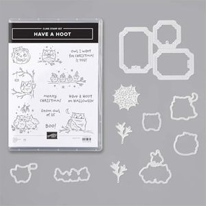 Stampin' Up 2025-2026 Premium Stamps and Dies Bundle - DIY Christmas Halloween,Thanksgiving Greeting Card Making Kit with Cutting Dies (HAVEAHOOT)