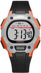 V2A Resin Digital Water Resistant Kid Black And Orange Dial Sports Watch For Boys | Watch For Kid Boys | Watches For Kid Boy | Kid Watches For Boys, Black Band