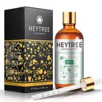 HEYTREE Peppermint Essential Oil 100ml- 100% Pure Natural Essential Oils Strong,Fresh Minty Scent Increases Clarity - Perfect for Aromatherapy,Diffuser, Clear Breathing-Strong peppermint oil