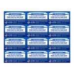 Dr. Bronner’s - Pure-Castile Bar Soap (Peppermint, 140g, 12-Pack) - Made with Organic Oils, For Face, Body & Hair, Gentle & Moisturizing, Biodegradable, Vegan, Cruelty-free, Non-GMO