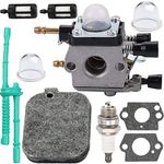 ZAMDOE C1Q-S68G Carburetor for Stihl BG45 BG46 BG55 BG65 BG85 SH55 SH85 Leafblower C1Q-S68 4229 120 0606 Carb Tune Up Kit with Fuel Filter Gasket