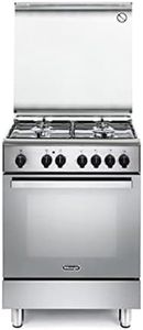 Cucina a gas con forno elettrico, N°4 Fuochi, 60x60 cm, colore Inox DMX64 ED