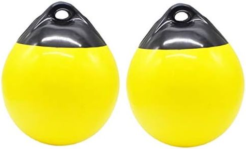 X-Haibei Pair of Boat Fender Ball Round Anchor Buoy, Dock Bumper Ball Inflatable Vinyl Shield Protection Marine Mooring Buoy for Sea & Lake Dock, Floats,Yacht, Ship, Fishing Boat