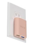 iHome 2 Port USB Wall Charger: AC Pro Multiport USB Charger, USB Plug Adapter & Phone Charging Block, Double USB Wall Plug, Flat 2 Port USB Charger & USB Wall Adapter