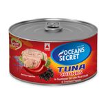 Oceans Secret - Canned Tuna Chunks in Sunflower Oil with Red Chilly Pepper and Cracked Pepper 180g | Immunity Booster | Superfood |