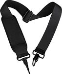 Universal Replacement Laptop Shoulder Strap, Durable 55" Adjustable Comfortable Belt with Metal Hooks for Briefcase, Computer Messenger Bag, Laptop Case Luggage/Duffel/Camera, (Black)