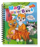 GLUN® Water Magic Book, Magic Doodle Pen, Coloring Doodle Drawing Board Games for Kids, Educational Toy for Growing Kids (Theme 10)