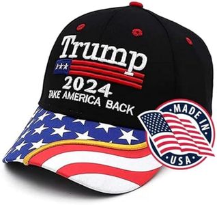 Grifil Zero Made in USA Trump Hat 2024 Take America Back Camo Hat Adjustable Cap Hat Presidential Election Campaign, Black, 2-7 7/8