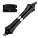 SANDIAN Professional Golf Club Groove Sharpener, Dual Blade SKD11, High Hardness with Carrying Case, Black