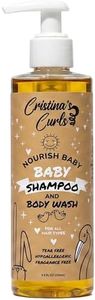 Cristina's Curls Baby Shampoo & Body Wash – Gentle Low-Foam Head-To-Toe Clean For Newborns And Sensitive Skin