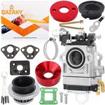 QAZAKY Carburetor for 33cc 40cc 43cc 47cc 49cc 50cc 52cc Pit Dirt Mini Pocket Rocket Kids Bike 2-Stroke Engine Scooter ATV Quad Chopper Moped Go Kart Hedge Trimmer Brush Cutter Edger Cultivator Blower