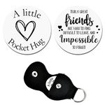 Pocket Hug Token for Friend Bff Friendship Keychain Gifts for Women Men Car Key Chains for Teen Girls Boys Graduation Birthday Gifts for Women Men Best Friend Keychain Gifts for Friends Female Male