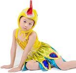 Pipravtra Mascot of Animal and Bird Dresses For Kids (Yellow and Blue Colourful Bird Fancydress For 6 to 7 Years)