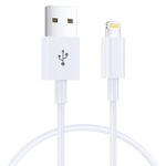 iPhone Charger Cable 1M [Apple MFi Certified] Lightning to USB Cable Lead 3 Foot, 2.4A Fast Charging Cable for iPhone 14 13 12 11 Pro Max XS XR X 8 7 6 Plus 5, iPad and iPod