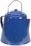 Stansport Enamel Coffee Pot 20 Cup (10348), Blue, 9.25" L x 9.25" W x 9.5" H