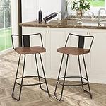 Yongqiang 26" Swivel Bar Stools wit