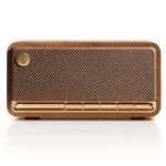 Edifier Retro Wood Bluetooth Speaker,Wireless Portable Speakers with 20W Stereo Sound,Vintage Decor Speaker with AUX,USB Soundcard,Micro SD Brown