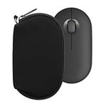 kwmobile Neoprene Case Compatible with Logitech Pebble Mouse 2 M350s / M350 - Case for Mouse Soft Pouch Carry Bag - Black