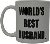 Rogue River Tactical Best Funny Coffee Mug World's Best Husband Novelty Cup Wife Great Gift Idea For Men or Women Married Couple Spouse Lover Or Partner (World's Best)