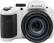 KODAK PIXPRO Astro Zoom AZ405-WH 20MP Digital Camera with 40X Optical Zoom 24mm Wide Angle 1080P Full HD Video and 3" LCD (White)