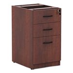 Alera ALEVA532822MC Valencia Series 15.63 in. x 20.5 in. x 28.5 in. Box/File Full Pedestal - Mahogany