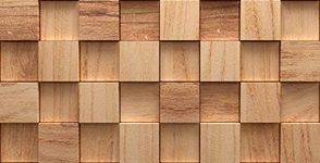 DWELLSINDIA 3D Wooden Cubes Self Adhesive Wallpaper Peel & Stick, Waterproof, Scratch Resistant, Laminated (41cm x 244cm, Wood, Beige)