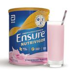 Ensure NutriVigor Nutritional Shake | 850g | Strawberry Flavour | Support Strength, Energy and Immunity | Food supplement with Protein, Vitamins and Minerals | With Vitamin D, Vitamin C and Vitamin B